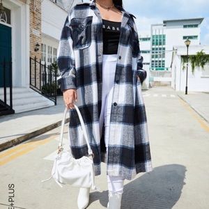 SHEIN long Shacket in gorgeous earth hues 💕🤩💕